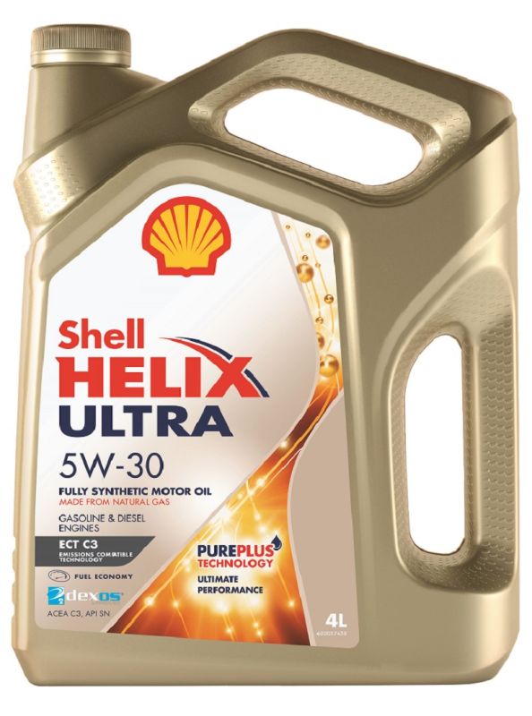 Масло моторное "SHELL" Helix Ultra ECT С3 5W30 (4 л) синт. /550046363/