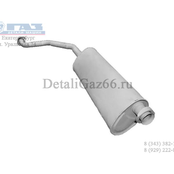 Глушитель ГАЗель дв. 405 ЕВРО-3 (ООО"Баксан-Автозапчасть") /33023-1201008-10/