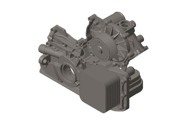 Крышка двигателя перед. дв. Cummins ISF 2.8L ЕВРО-3 в сб. (Cummins ГАЗ Оригинал) /.5474753F/