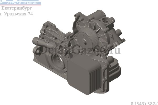 Крышка двигателя перед. дв. Cummins ISF 2.8L ЕВРО-3 в сб. (Cummins ГАЗ Оригинал) /.5474753F/