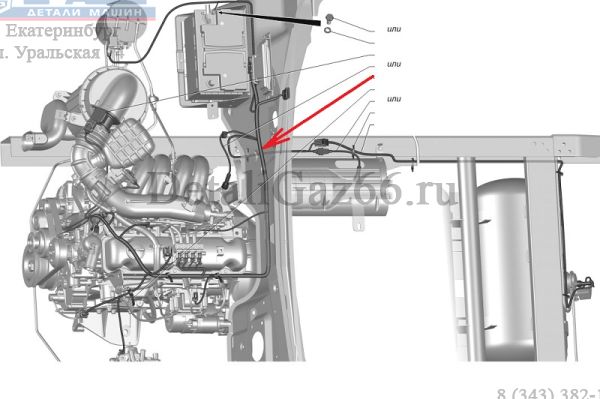 Автопроводка жгут ГАЗель-3302 дв. УМЗ-4216 ЕВРО-4 под ГБО (ООО "Автокомплект") /27055.3761581-01/