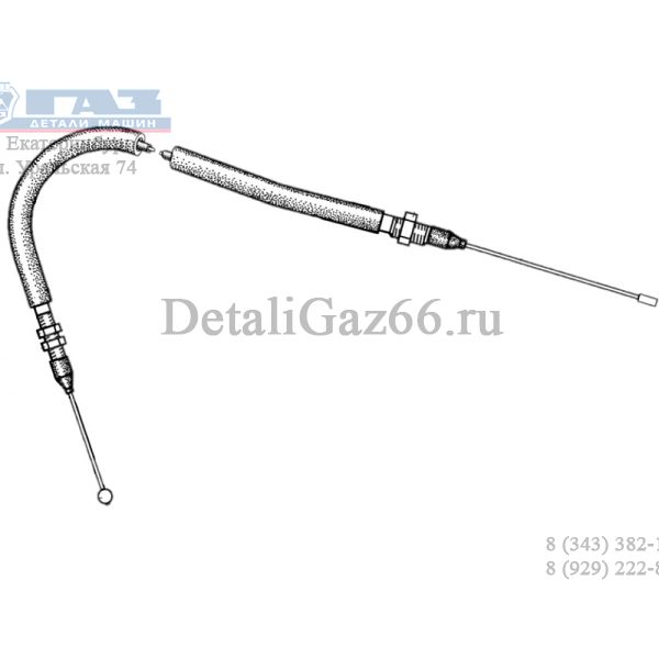 Трос газа дв. 4216 ГАЗель, Соболь в сб. (ПАО "ГАЗ") /3302-1108050-40/