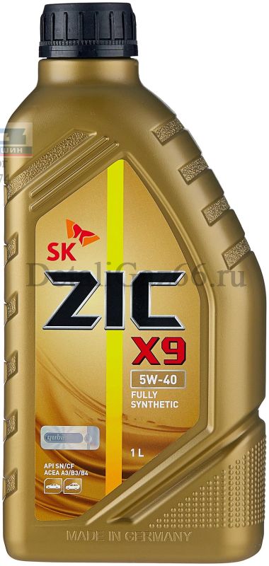 Масло моторное "ZIC" X9 5W40 (1 л) синт. /132613/