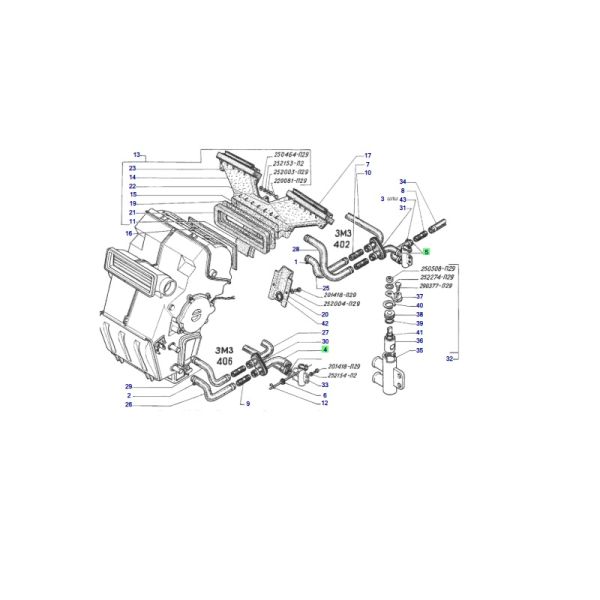 Шланг дополн.отоп. ГАЗель (корот.) (Рабэкс Трэйд ГАЗ Оригинал) /13-1303060/