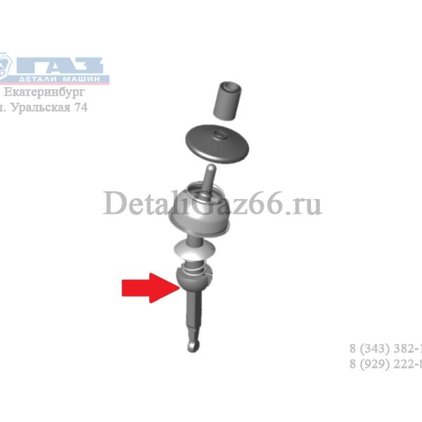 Рычаг КПП Соболь,ГАЗель ниж. (бизнес) (ПАО "ГАЗ" Оригинал) /2217-1702140/