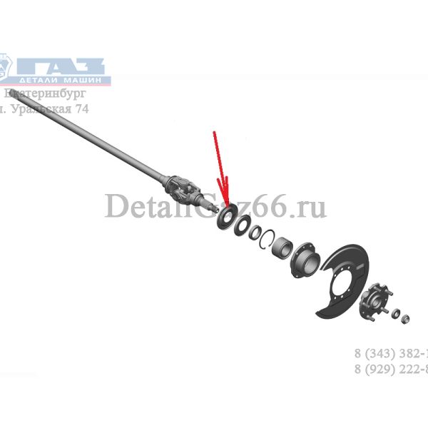 Отражатель наружный Соболь 4WD (ПАО "ГАЗ" Оригинал) /23107-3103126/