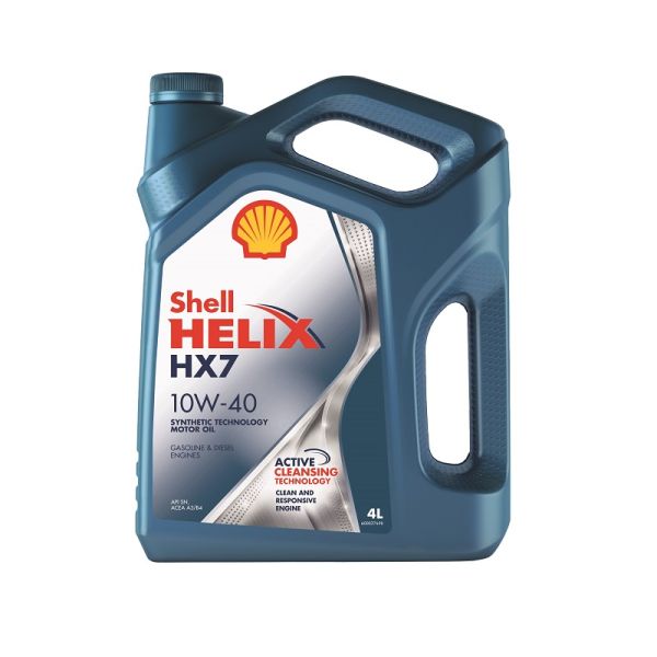 Масло моторное "SHELL" Helix HX7 5W40 (4 л) п/синт. /550051497/