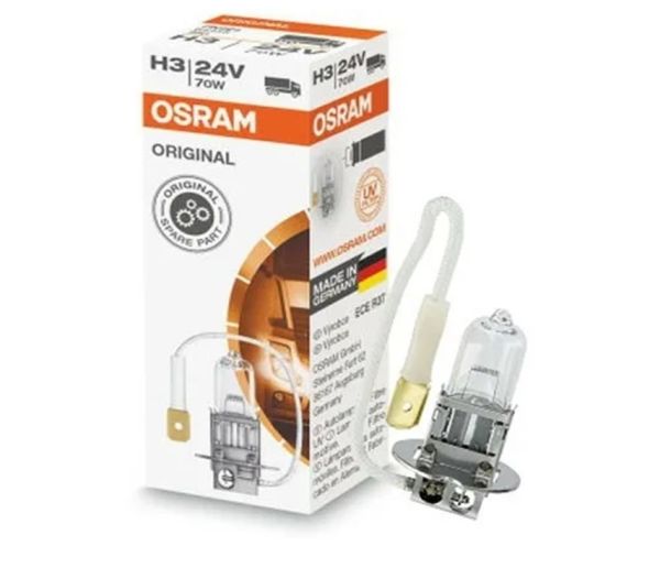 Лампа фары гал. H3 24В 70 Вт (OSRAM) /64156/