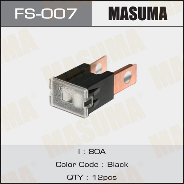 Предохранитель 80 А плоск. "силовой картриджного типа серии FJ14" (Masuma) /FS-007/