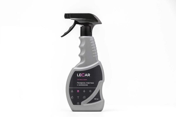 Полироль пластика с силиконом 550 мл. (триггер) (фирм. упак. LECAR) /LECAR000022312/