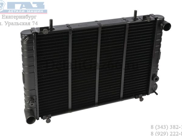 Радиатор охлаждения ГАЗель медн. 2-ряд. (рамка) выпуск с 1999 г. "Kooshesh Radiator, Иран" (у пак. g-PART) /G-2 ROWS NEW PL 1235/