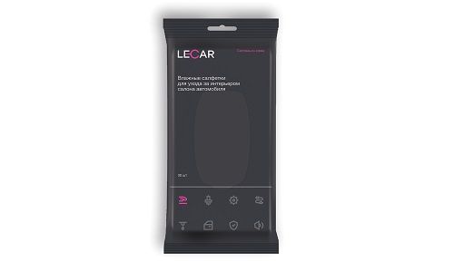 Салфетки влажные для ухода за интерьером 30 шт. (в упак. LECAR) /LECAR000025112/