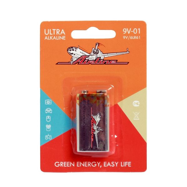 Батарейка Крона 6LR61 9V (Airline) /9V01/