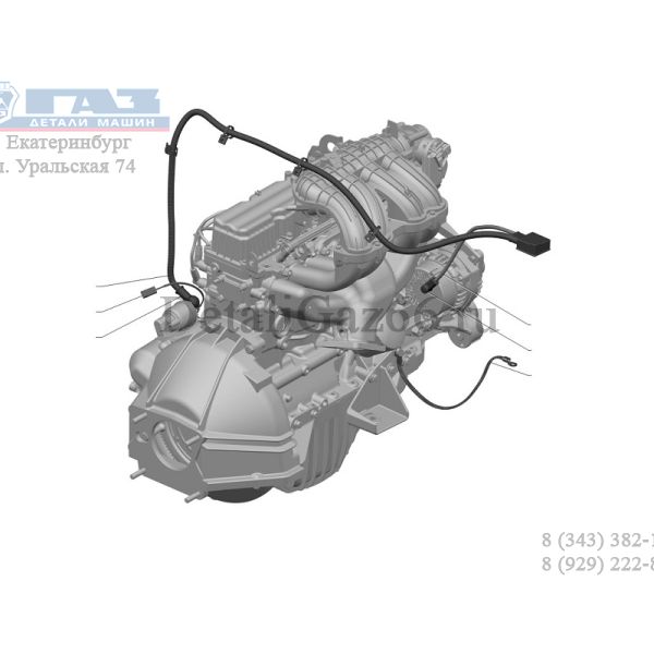 Провод (клеммы) аккумулятора ГАЗель NEXT (+) дв. А274 Evotech (ООО "Автокомплект") /А21R23.3724050-10/
