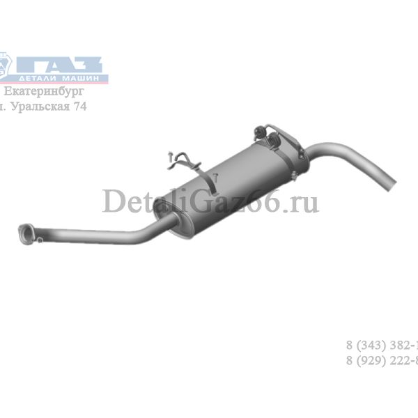 Глушитель ГАЗель NEXT дв. УМЗ-А274 Evotech ЕВРО-4 (ООО "Бозал-Автомотив") /А21R23-1201008-20/