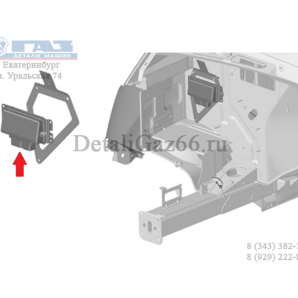 Блок управления ГАЗель дв. УМЗ-А275 Evotech ЕВРО-5 под ГБО (ООО "НПП "ИТЭЛМА"  ГАЗ) /А65R35.3763004-41/