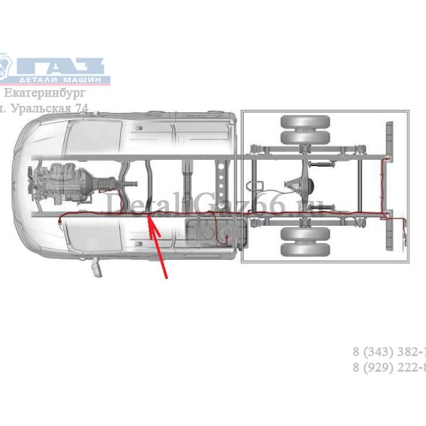 Автопроводка жгут по раме ГАЗель NEXT (-7BB -1BB) (ООО "Автокомплект") /A21R23.3724030-51/