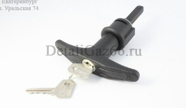 Ручка двери УАЗ-452 задка наружная (хром) (Ульяновск) /451А-6323130/