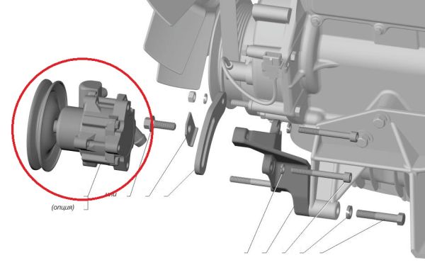 Насос ГУРа ГАЗель дв. 4216, Evotech А274 (Evamo ГАЗ Оригинал) /А21R23.3407008/