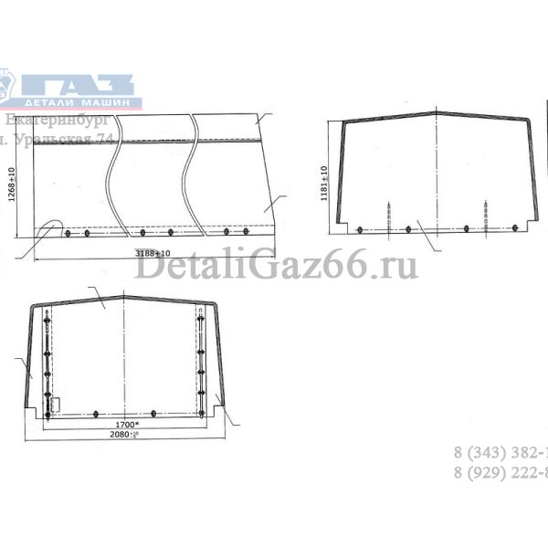 Тент ГАЗель н/о (ВИК (ООО),г.Дзержинск) /3302-8508020-30/