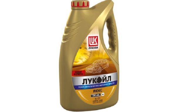 Масло моторное "Лукойл" Люкс 5W40 (4 л) п/синт. /19190/