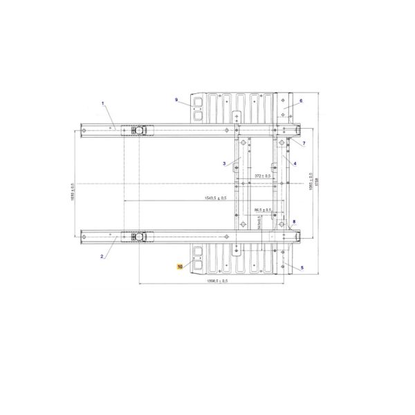 Подножка кабины ГАЗель NEXT лев. (метал.) (ООО "Автомобильный завод "ГАЗ") /А21R23-8405013/
