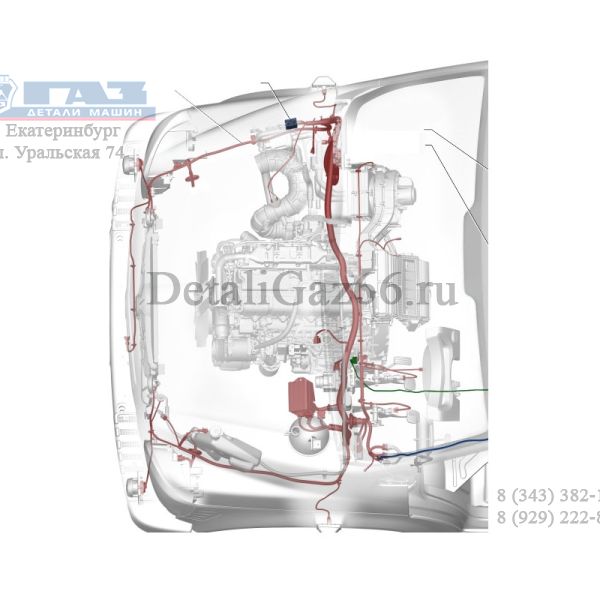 Автопроводка жгут ГАЗон NEXT панели приборов () /С41R13.3724025-50/