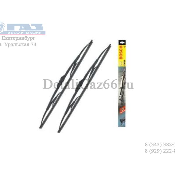 Щетка ст/оч бескаркасная 600/400 мм (2шт) (BOSCH Aerotwin) /3397010297/