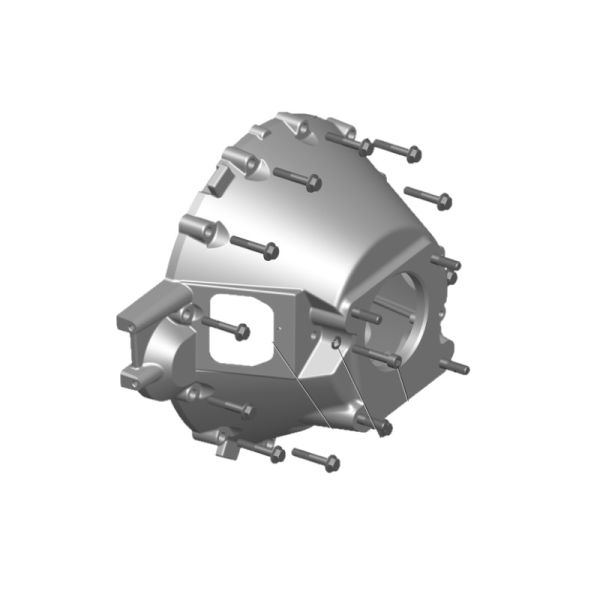 Картер сцепления ГАЗель NEXT дв. Cummins ISF 2.8 (колокол) (ООО "НИЖЕГОРОДСКИЕ МОТОРЫ" ГАЗ Оригинал) /А21R22-1601015/