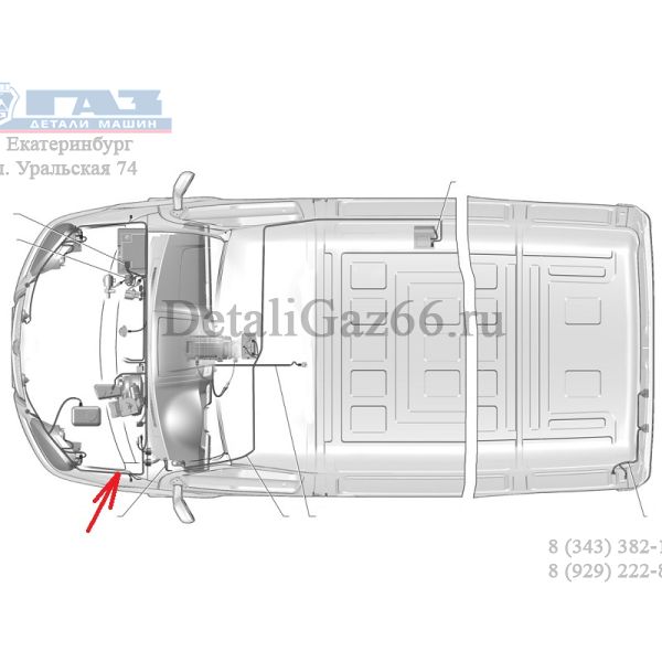 Автопроводка жгут ГАЗель бизнес дв. УМЗ-4216 мотор. отсека с 06.2011 г. (ООО "Автокомплект"  ГАЗ) /2705.3724012-02/