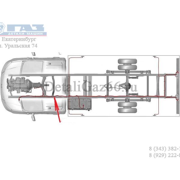 Автопроводка жгут по раме ГАЗель NEXT (+1BB -9FB) (ООО "Арзамасское ПО Автопровод"  ГАЗ Оригинал) /А21R33.3724030-11/