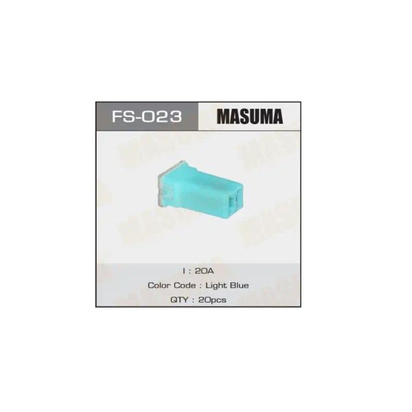 Предохранитель 20 A силовой картриджного типа мини JCASE (Masuma) /FS-023/