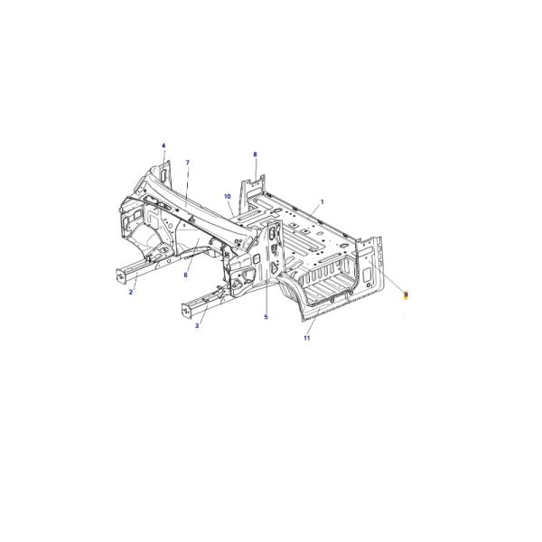 Панель боковины ГАЗель NEXT внутр. лев. (ПАО "ГАЗ" Оригинал) /А21R23-5401159/