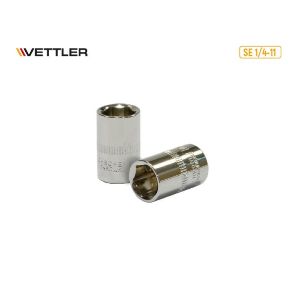Головка 1/4" 11 мм 6 гр. (VETTLER) /SE 1/4-11/