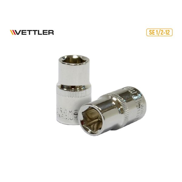 Головка 1/2" 12 мм 6 гр. (VETTLER) /SE 1/2-12/