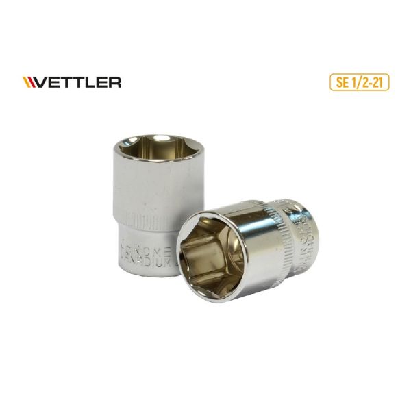 Головка 1/2" 21 мм 6 гр. (VETTLER) /SE 1/2-21/