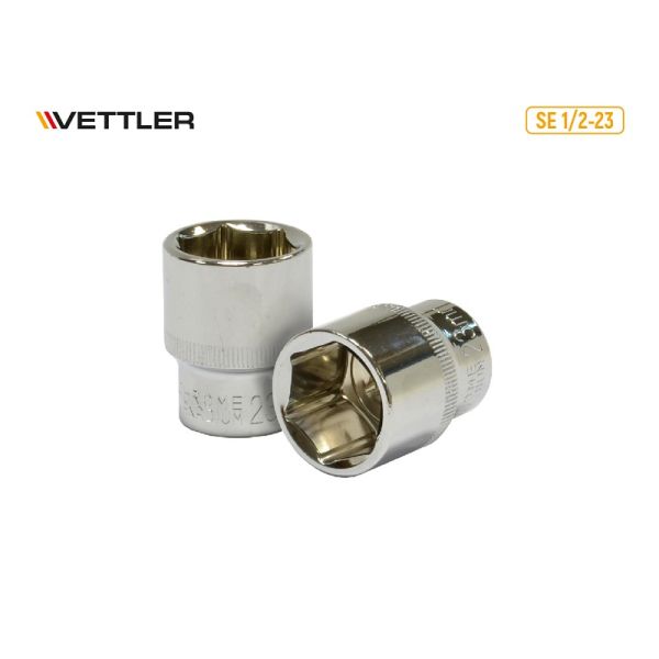 Головка 1/2" 23 мм 6 гр. (VETTLER) /SE 1/2-23/