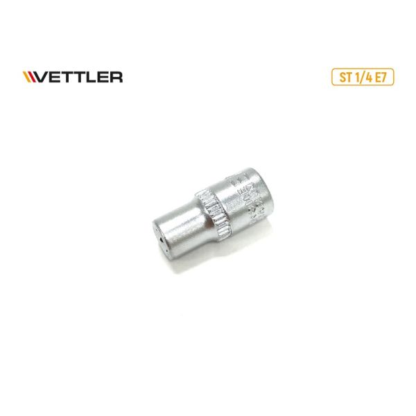 Головка торцевая внешний TORX 1/4 DR E-7. (VETTLER) /ST 1/4 E7/