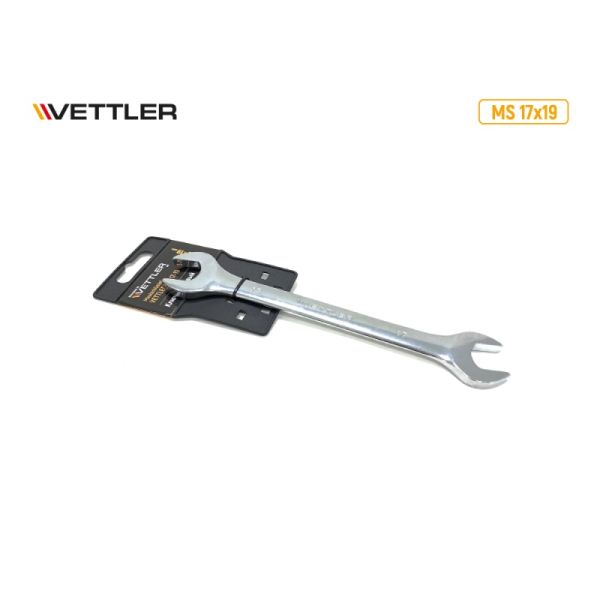 Ключ гаечный двухсторонний 17*19 (VETTLER) /MS 17x19/