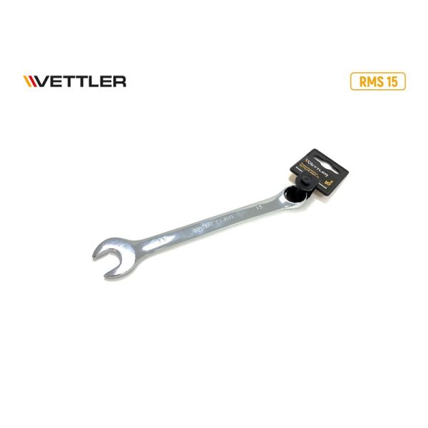 Ключ комбинированный 15*15 рожково-накидной.(VETTLER) /RMS 15/