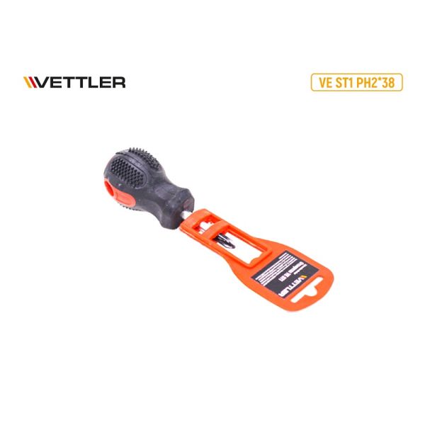 Отвертка крестовая 38 PH2  (VETTLER) /VE-ST1-PH2*38/