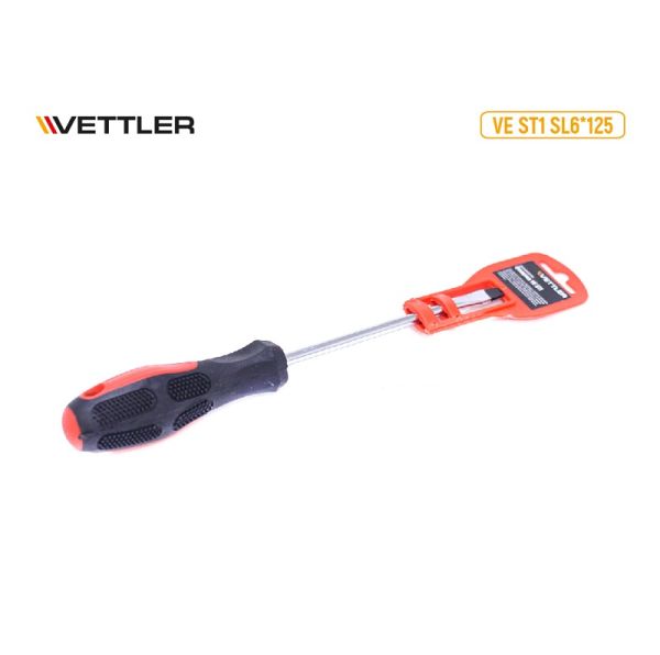 Отвертка шлиц прямой 125*6  (VETTLER) /VEST1SL6*125/