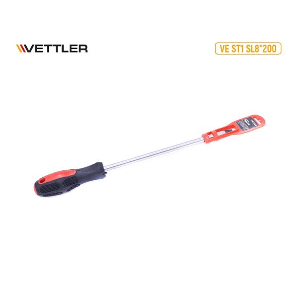 Отвертка шлиц прямой 200*8  (VETTLER) /VEST1SL8*200/