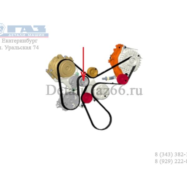 Натяжитель ремня дв. серии "G" (Foton ГАЗ Оригинал) /.PМ40005046/