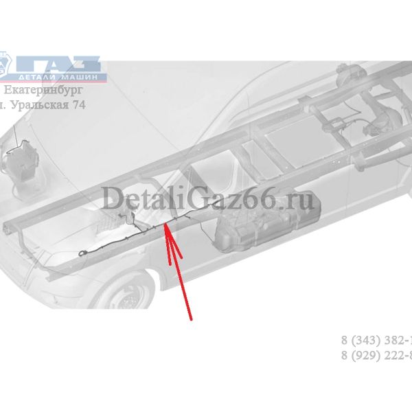 Автопроводка жгут по раме ГАЗель NEXT А31R22, А32R32 (ООО "Арзамасское ПО Автопровод"  ГАЗ) /А31R22.3724030/
