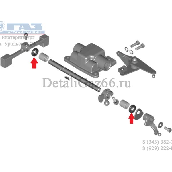 Манжета 15х25,3х6,5х8,5 крышки КПП А31R32-1700010 (ООО "ГОММА ЛАЙН"  ГАЗ Оригинал) /С40R13.1702139-01/