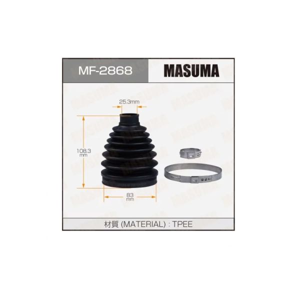 Пыльник ШРУС Suzuki Grand Vitara 05-15 83 x 108,3 x 25,3 наружный пластик+ спецхомут (MASUMA) /MF2868/