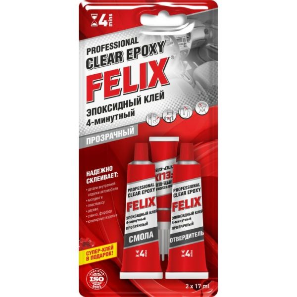 Клей эпоксидный Felix для металла (34 гр) /411040063/