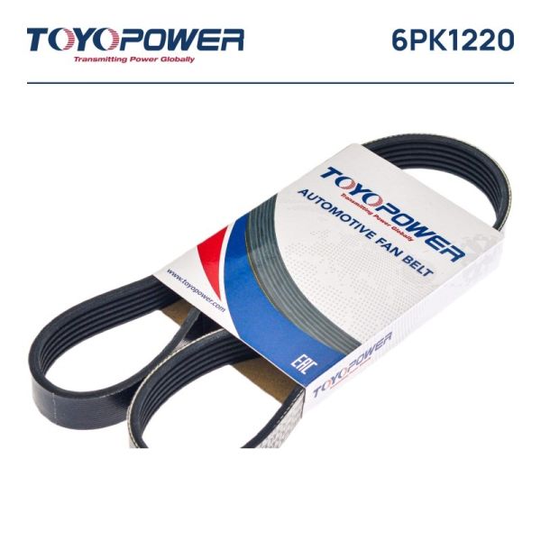 Ремень 1220 (6PK) дв. 406 без ГУР поликлиновый (Toyopower) /6PK1220/