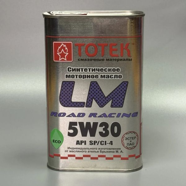 Масло моторное "ТОТЕК" LM-Road Racing 5W30 (5 л) синт. /LMRR530005/